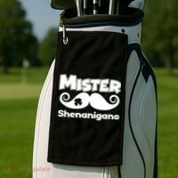 Mister Shenanigans Mustache Golf Towel thumb 2