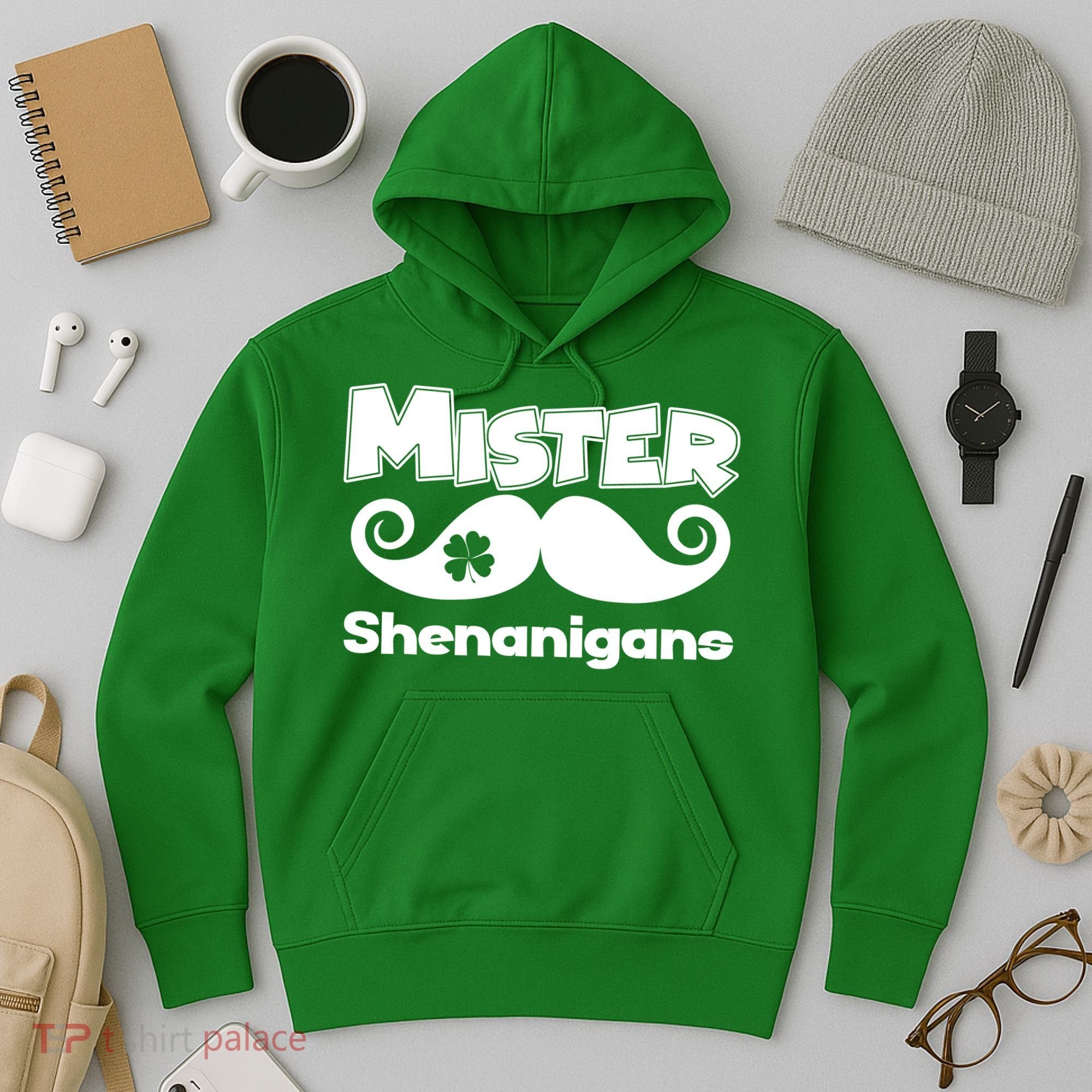 Mister Shenanigans Mustache Hoodie