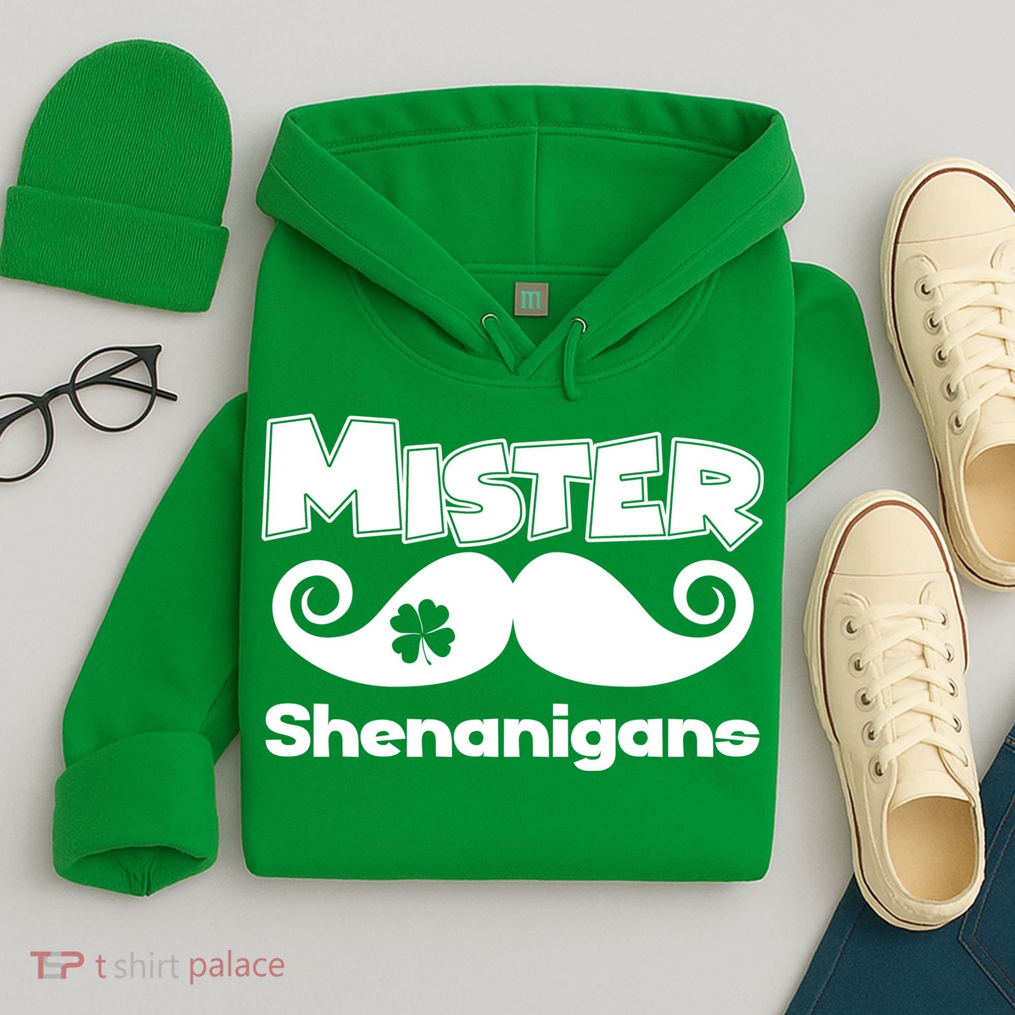 Mister Shenanigans Mustache Hoodie