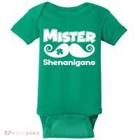Mister Shenanigans Mustache Baby Bodysuit thumb 0