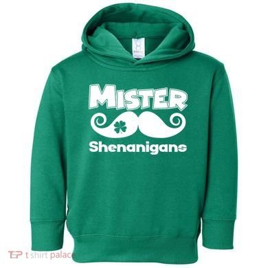 Mister Shenanigans Mustache Toddler Hoodie
