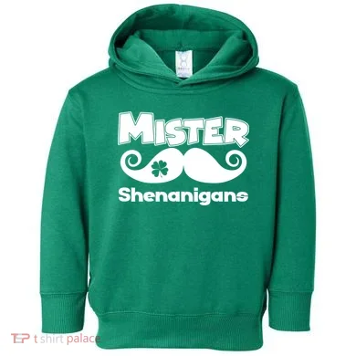 Mister Shenanigans Mustache Toddler Hoodie