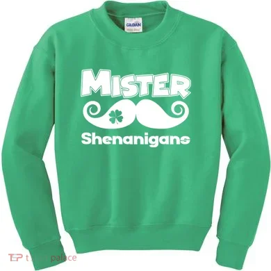 Mister Shenanigans Mustache Kids Sweatshirt