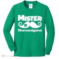 Mister Shenanigans Mustache Kids Long Sleeve Shirt thumb 0
