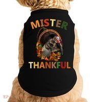 Mister Thankful Thanksgiving Turkey Doggie Tank thumb 0