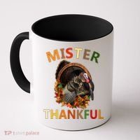 Mister Thankful Thanksgiving Turkey Coffee Mug thumb 0