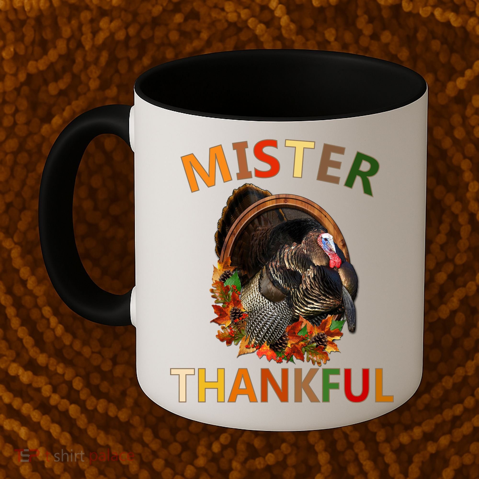 Mister Thankful Thanksgiving Turkey Coffee Mug