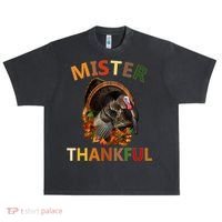 Mister Thankful Thanksgiving Turkey Urban Oversized Heavyweight T-Shirt thumb 0