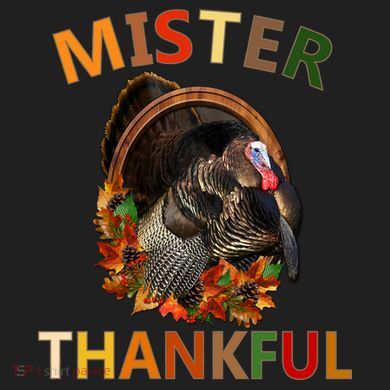 Mister Thankful Thanksgiving Turkey Urban Oversized Heavyweight T-Shirt