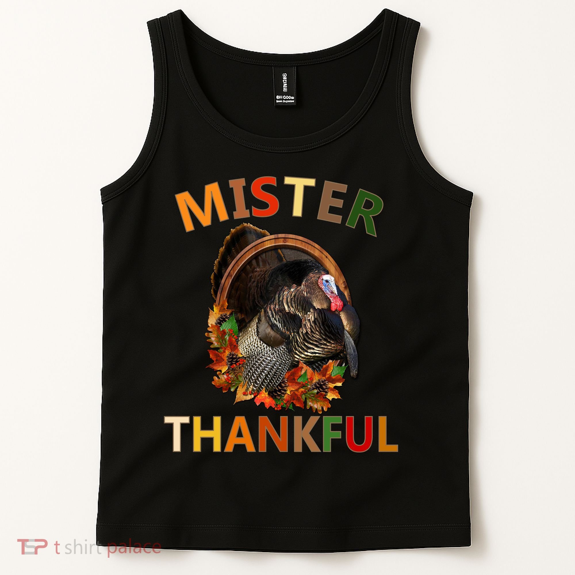 Mister Thankful Thanksgiving Turkey Tank Top