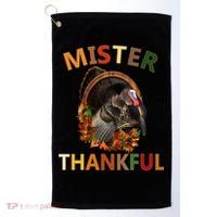 Mister Thankful Thanksgiving Turkey Golf Towel thumb 0