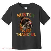 Mister Thankful Thanksgiving Turkey Toddler T-Shirt thumb 0
