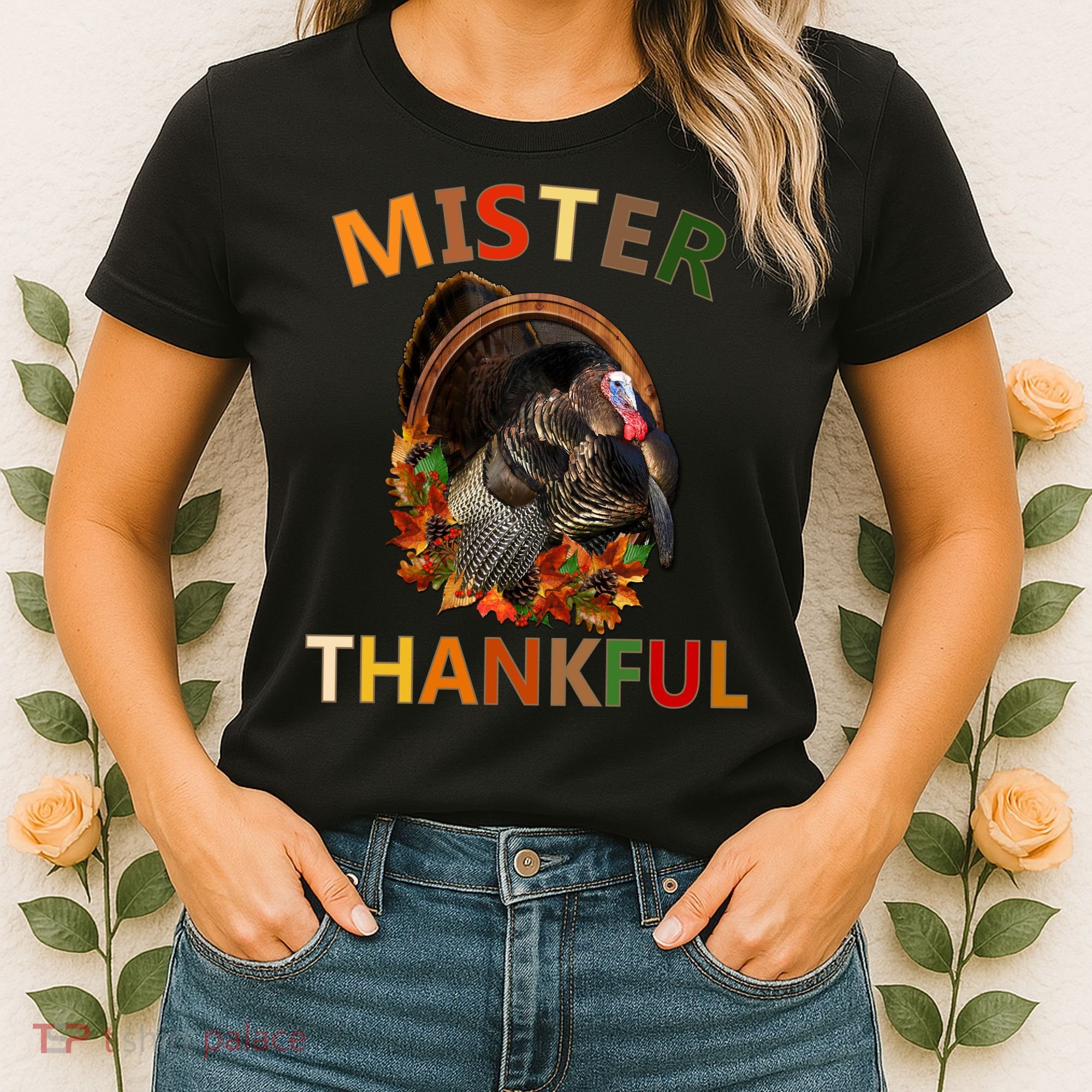 Mister Thankful Thanksgiving Turkey Women's T-Shirt