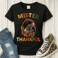 Mister Thankful Thanksgiving Turkey Women's T-Shirt thumb 3