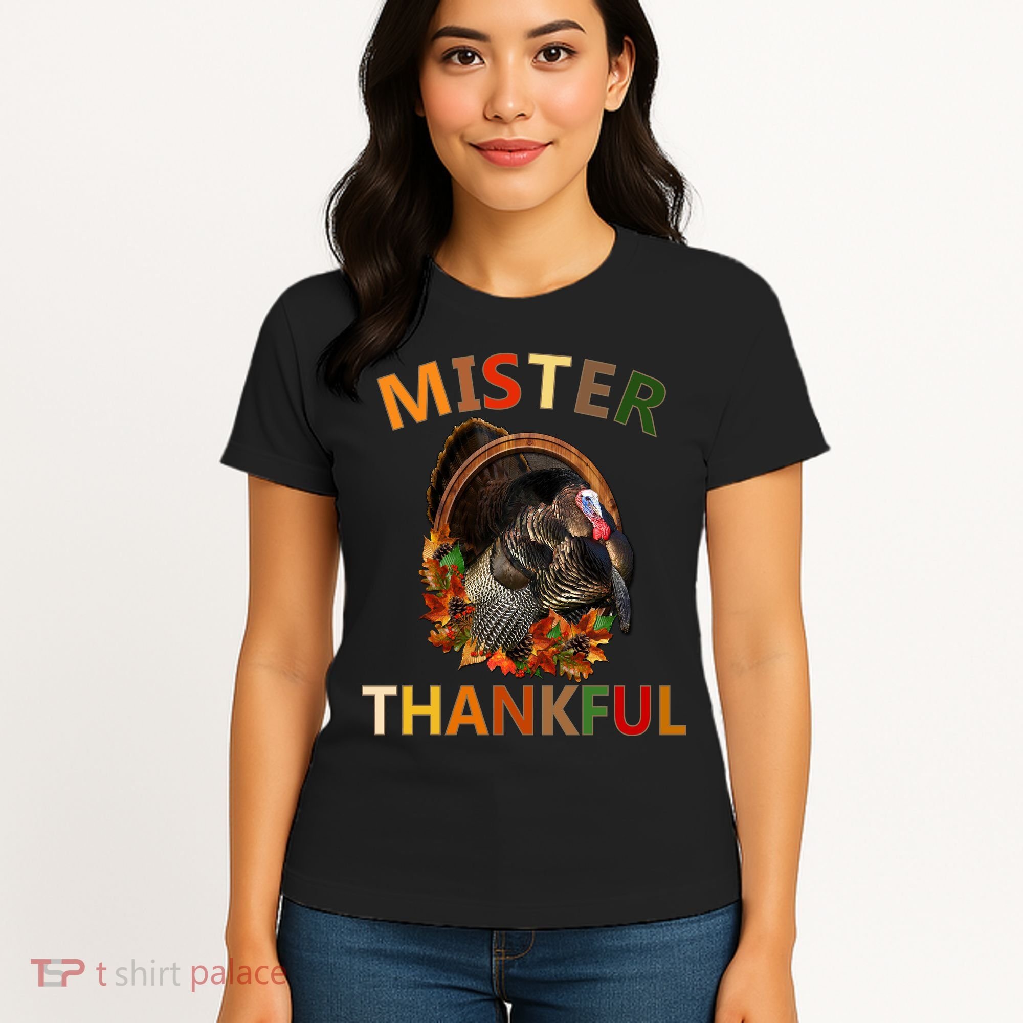 Mister Thankful Thanksgiving Turkey Women's T-Shirt