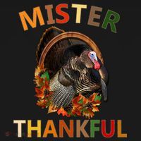 Mister Thankful Thanksgiving Turkey Kids Sweatshirt thumb 2