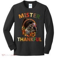 Mister Thankful Thanksgiving Turkey Kids Long Sleeve Shirt thumb 0