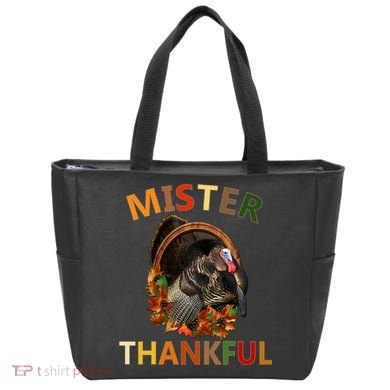 Mister Thankful Thanksgiving Turkey Tote Bag