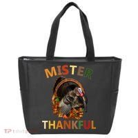 Mister Thankful Thanksgiving Turkey Tote Bag thumb 0