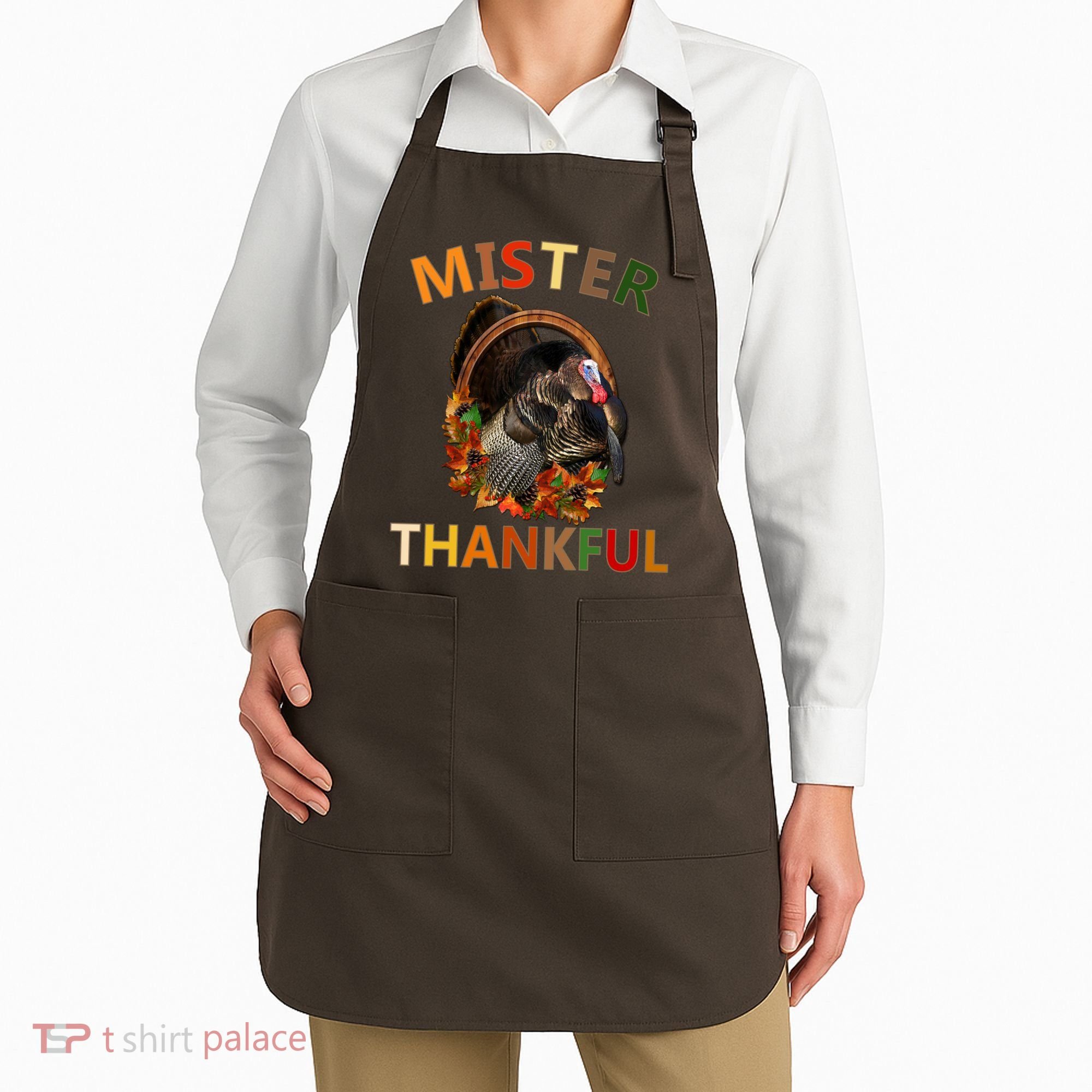 Mister Thankful Thanksgiving Turkey Apron