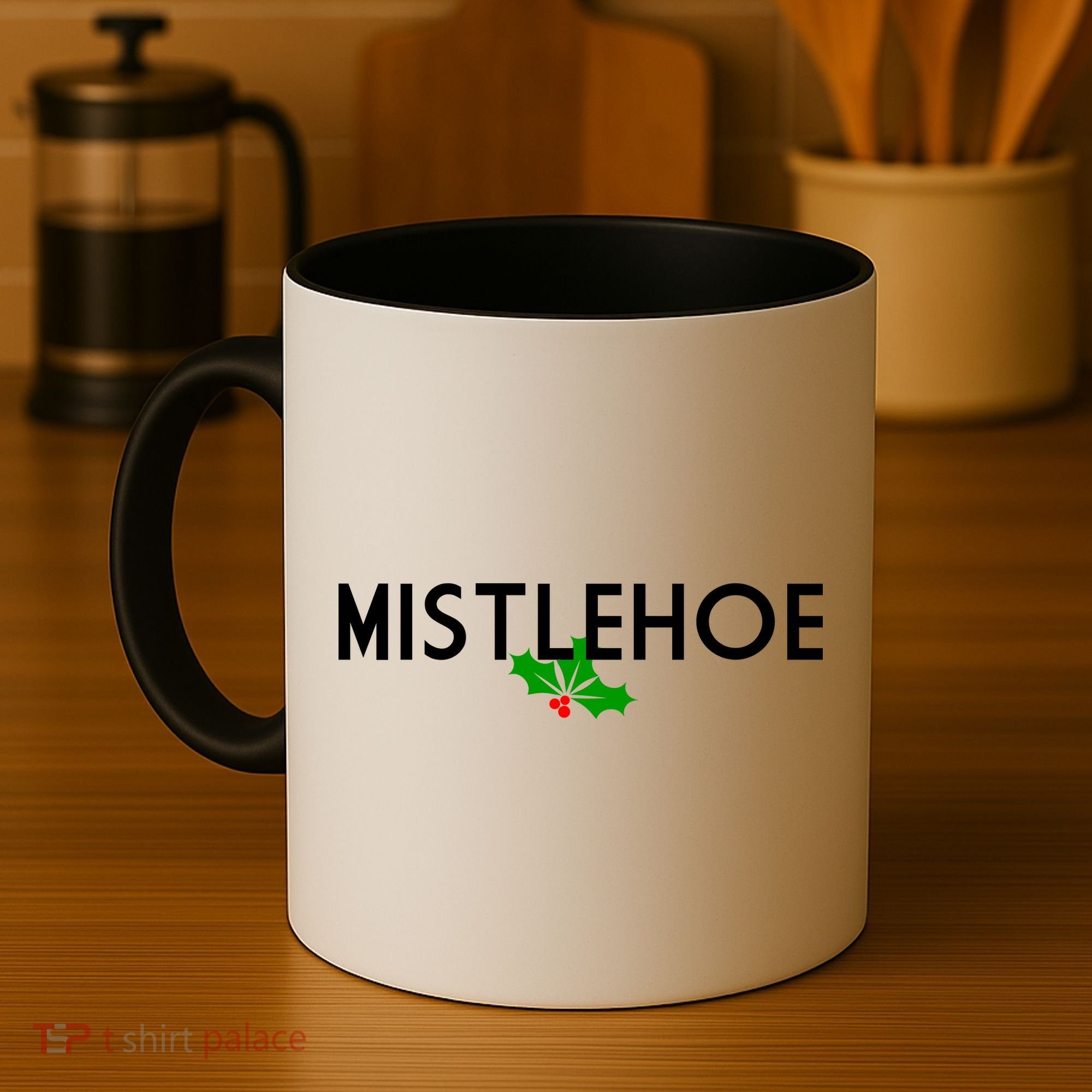 Mistlehoe Funny Holiday Coffee Mug