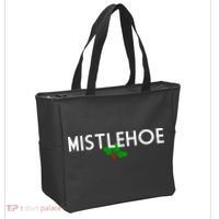 Mistlehoe Funny Holiday Tote Bag thumb 2