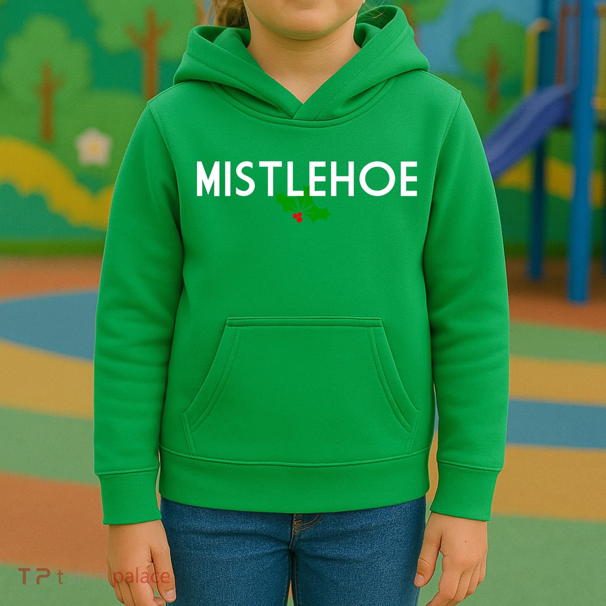 Mistlehoe Funny Holiday Kids Hoodie