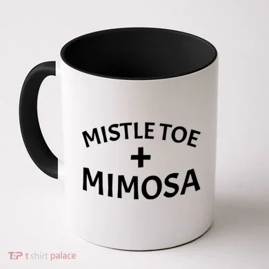Mistletoe and Mimosa Coffee Mug
