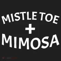 Mistletoe and Mimosa Golf Towel thumb 3