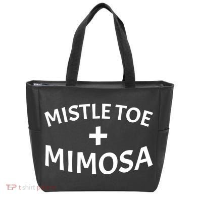 Mistletoe and Mimosa Tote Bag
