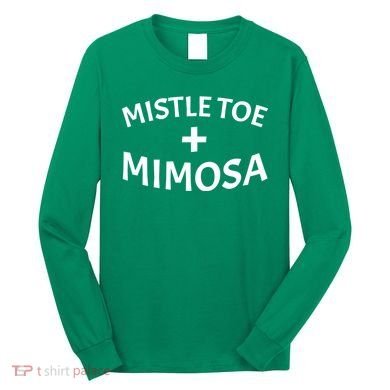Mistletoe and Mimosa Long Sleeve Shirt