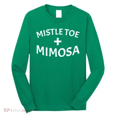 Mistletoe and Mimosa Long Sleeve Shirt