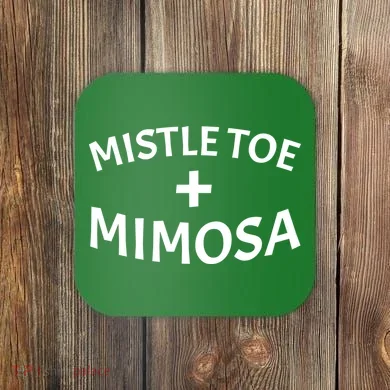 Mistletoe and Mimosa Coaster