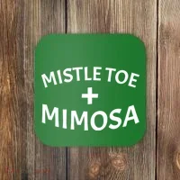 Mistletoe and Mimosa Coaster thumb 0
