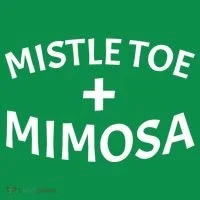 Mistletoe and Mimosa Coaster thumb 2