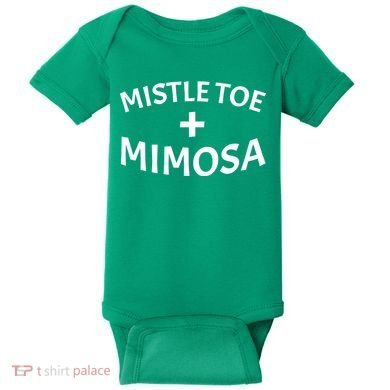 Mistletoe and Mimosa Baby Bodysuit