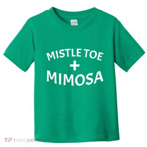 Mistletoe and Mimosa Toddler T-Shirt in the selected color