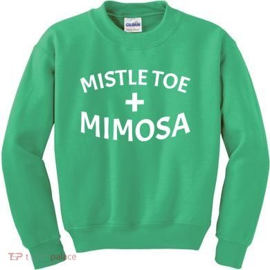 Mistletoe and Mimosa Kids Sweatshirt