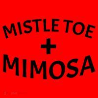 Mistletoe and Mimosa Santa Hat thumb 1