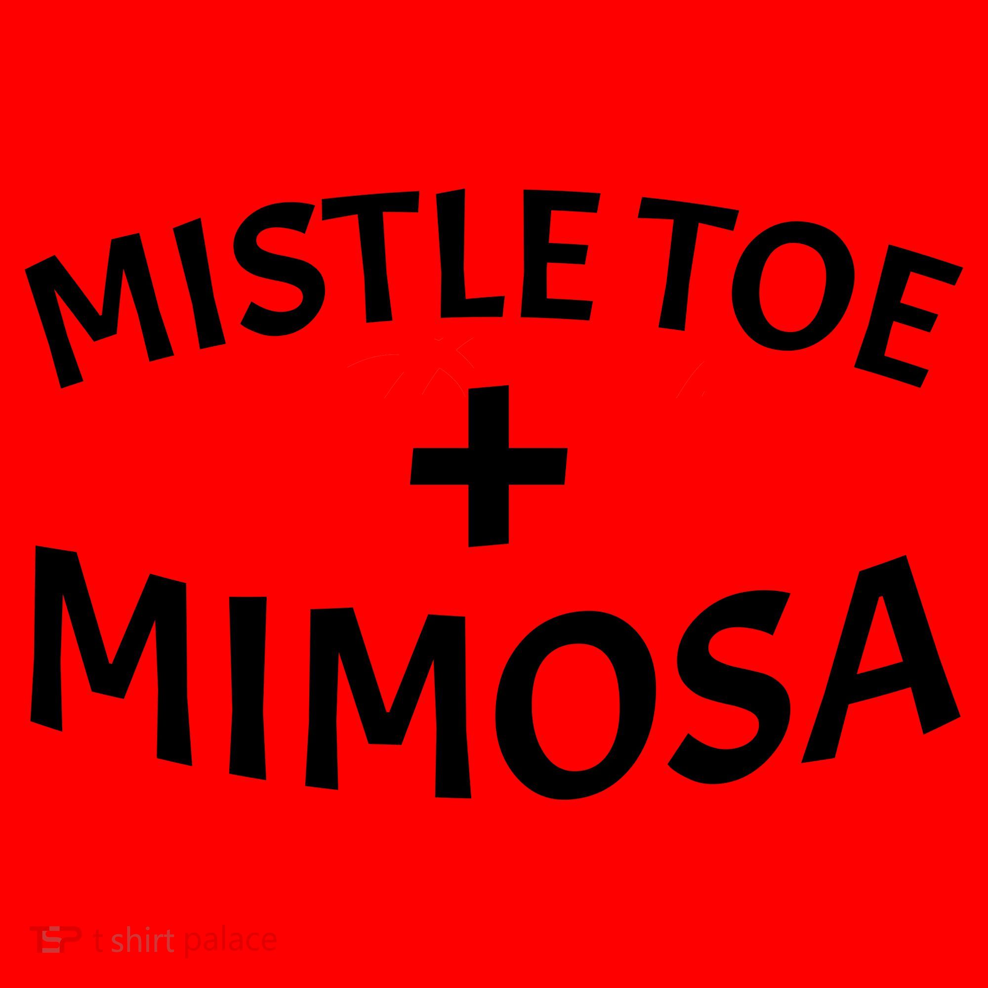 Mistletoe and Mimosa Santa Hat