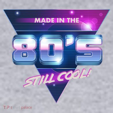 Made In The 80's Still Cool Women's Racerback Cropped Tank