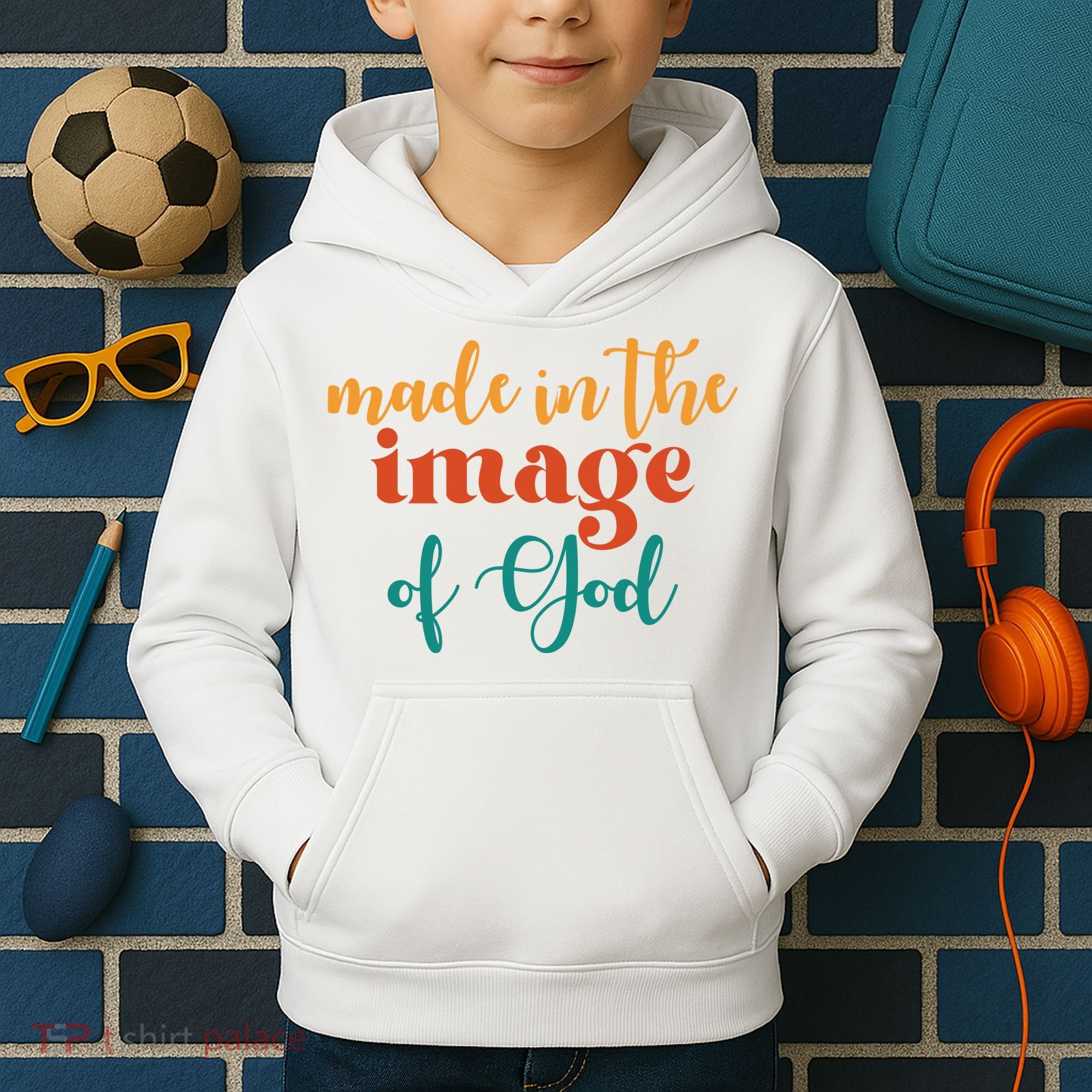 Made In The Image Of God Kids Hoodie