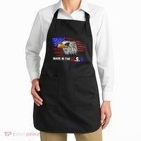 Made In The U.S.A Bald Eagle Patriotic Flag Tattoo Apron thumb 2