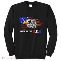 Made In The U.S.A Bald Eagle Patriotic Flag Tattoo Sweatshirt thumb 0