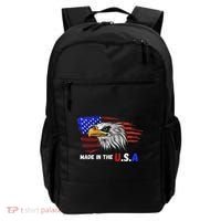Made In The U.S.A Bald Eagle Patriotic Flag Tattoo Backpack thumb 0