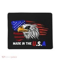 Made In The U.S.A Bald Eagle Patriotic Flag Tattoo Mousepad thumb 0