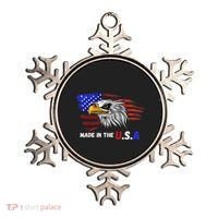 Made In The U.S.A Bald Eagle Patriotic Flag Tattoo Ornament thumb 0