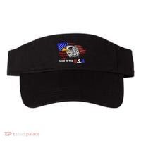 Made In The U.S.A Bald Eagle Patriotic Flag Tattoo Visor thumb 0