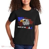 Made In The U.S.A Bald Eagle Patriotic Flag Tattoo Kids T-Shirt thumb 2