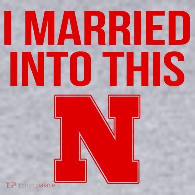 Married Into This Nebraska Women's Racerback Cropped Tank